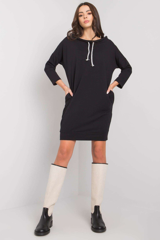 Juoda Paulie medvilninė suknelė Juoda Paulie medvilninė suknelė