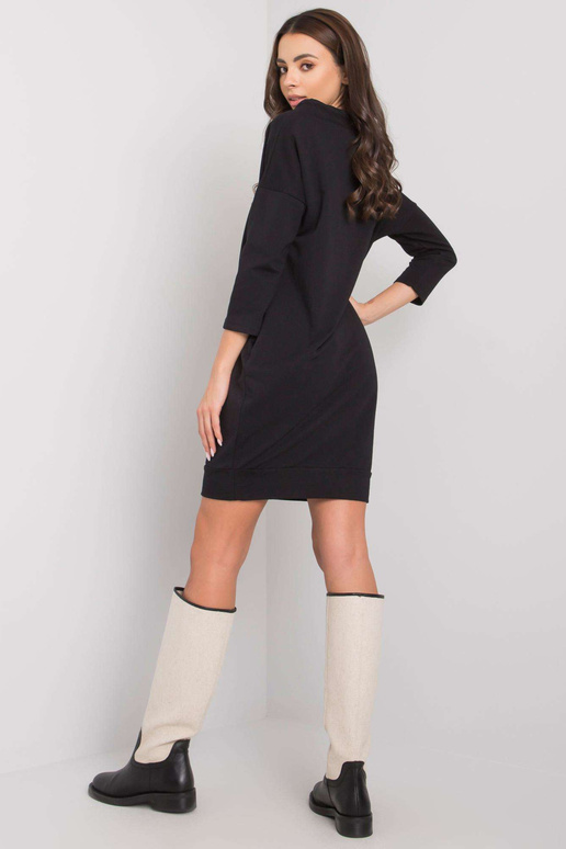 Juoda Paulie medvilninė suknelė Juoda Paulie medvilninė suknelė