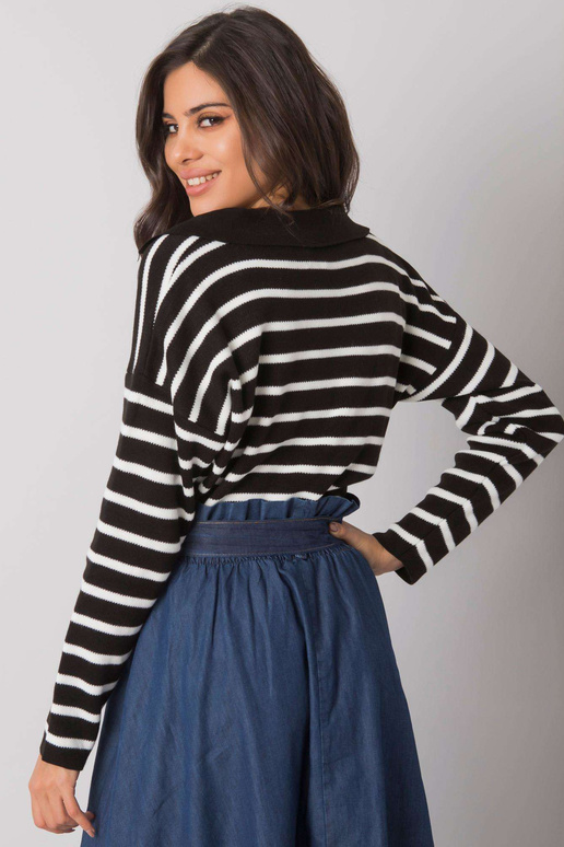 Juodas dryžuotas megztinis Evanston... Juodas dryžuotas megztinis Evanston...