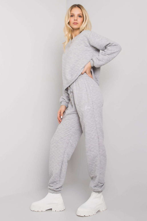 Pilkos melanžinės sportinės kelnės su...