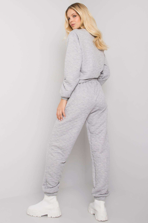 Pilkos melanžinės sportinės kelnės su...