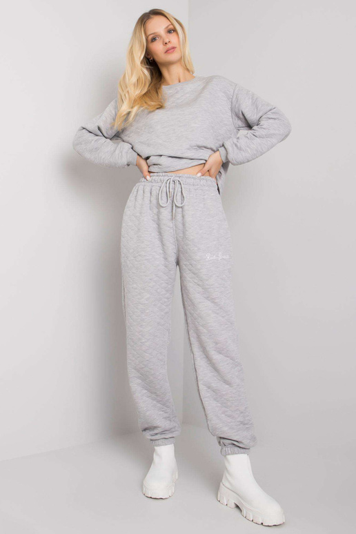 Pilkos melanžinės sportinės kelnės su...