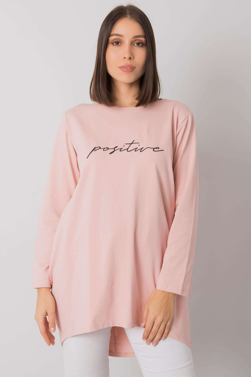 Purvina rožinė plius dydžio tunika su...