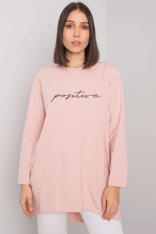 Purvina rožinė plius dydžio tunika su...