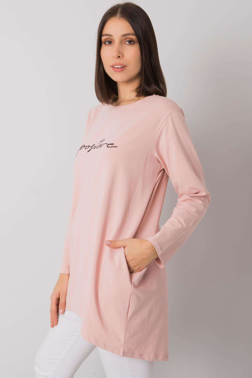 Purvina rožinė plius dydžio tunika su...