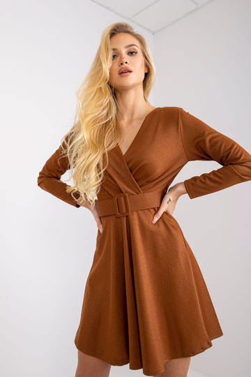 Šviesiai ruda suknelė su...