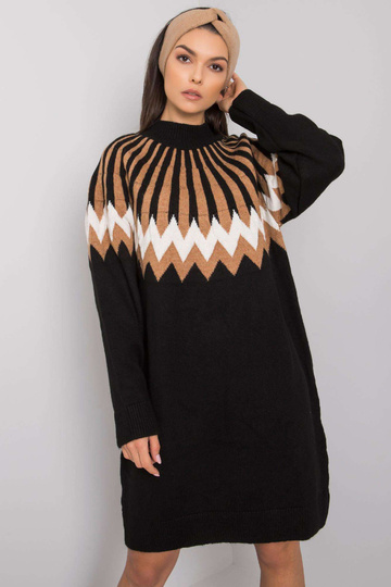 Juoda laisva megzta suknelė...