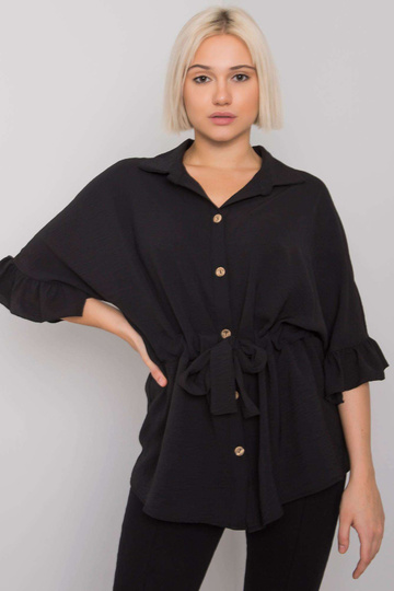 Juoda palaidinė su įrišimu...