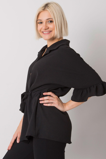 Juoda palaidinė su įrišimu... 2