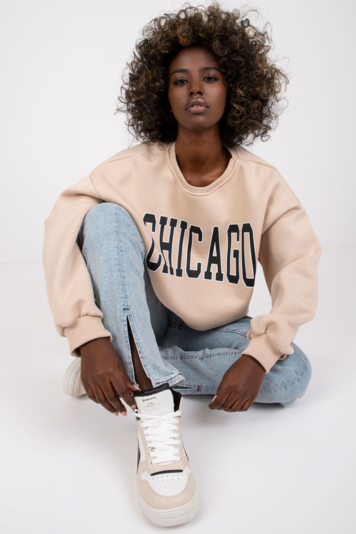 Smėlio spalvos megztinis su Madeiros...