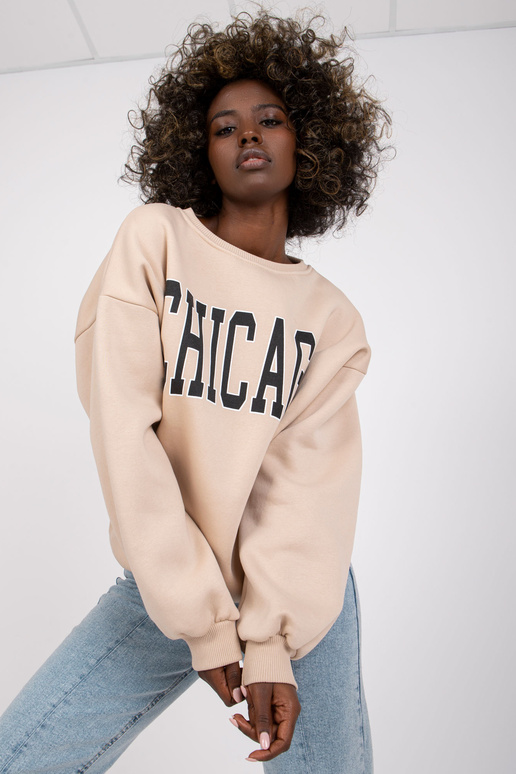 Smėlio spalvos megztinis su Madeiros...