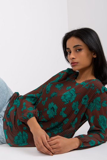 Ruda-žalia klostuota... 2