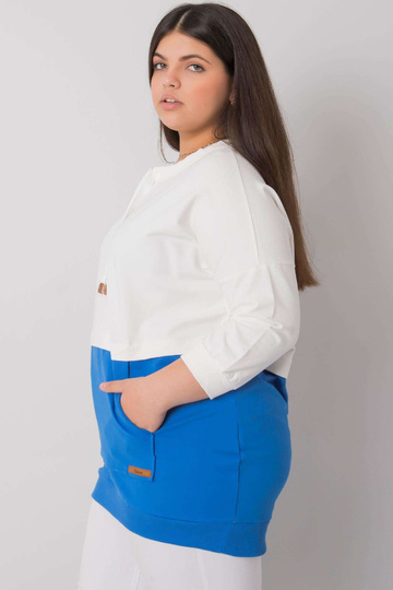 Ecru-mėlynas plius dydžio...