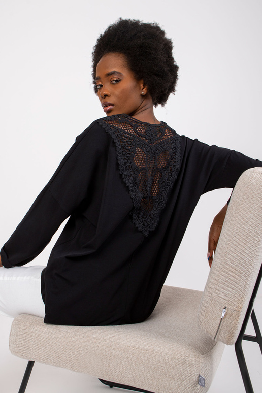 Juoda medvilninė palaidinė moterims... Juoda medvilninė palaidinė moterims...