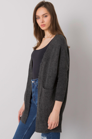 Tamsiai pilkas megztinis su...