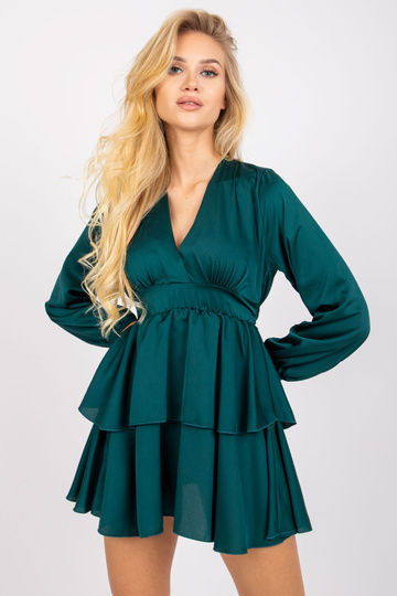 Tamsiai žalia suknelė su... 2