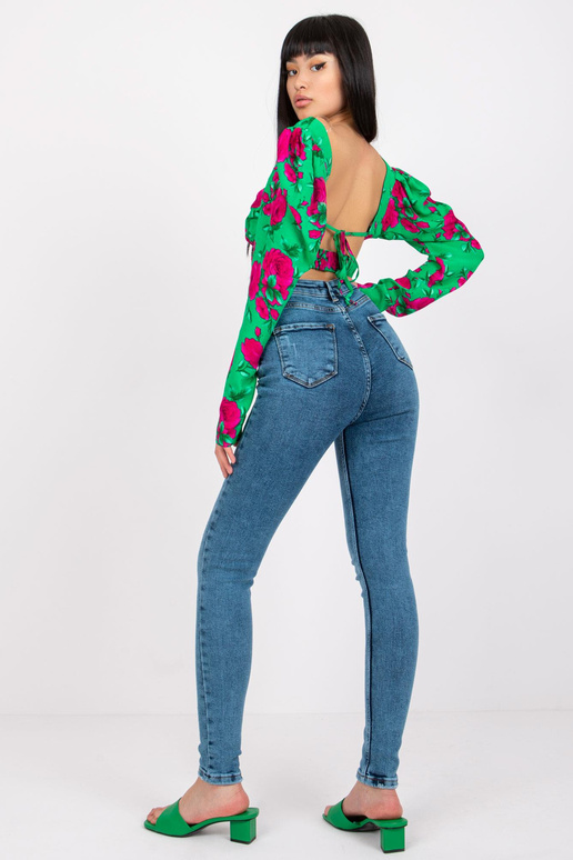 Lilly mėlyni džinsai aukštu juosmeniu