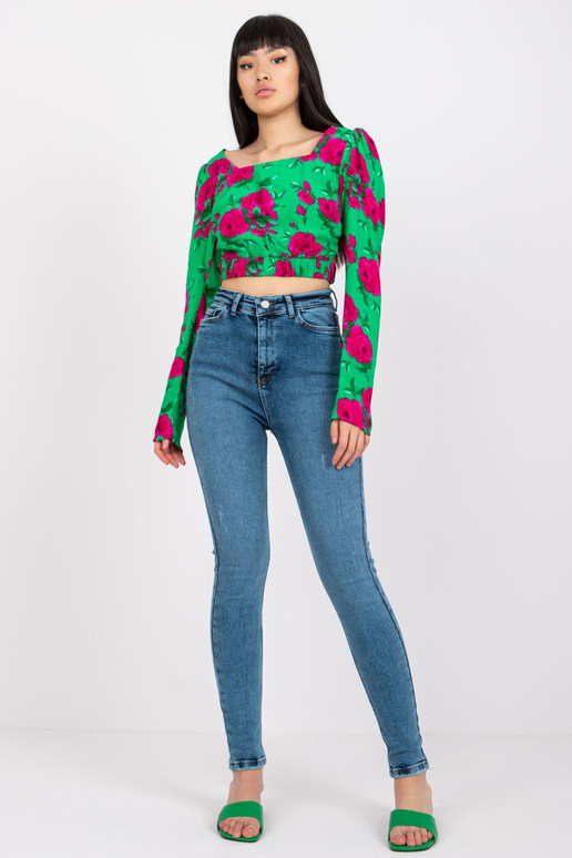 Lilly mėlyni džinsai aukštu juosmeniu