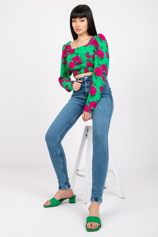 Lilly mėlyni džinsai aukštu juosmeniu