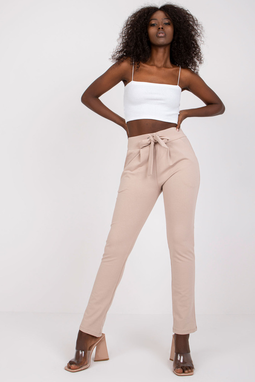 Smėlio spalvos sportinės kelnės su...