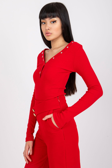 Raudona dryžuota palaidinė...