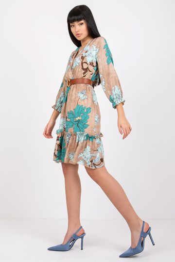 Smėlio spalvos suknelė su...