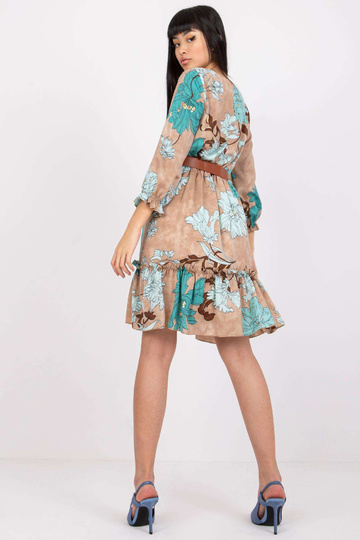 Smėlio spalvos suknelė su... 2