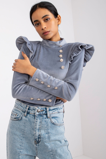 Pilka veliūrinė palaidinė...