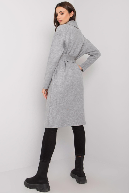 Pilkas megztinis su įrišimu Cordie...