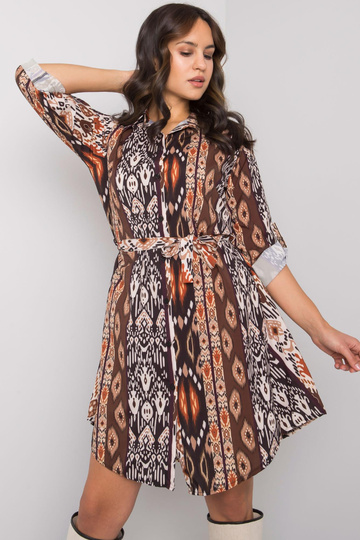 Juoda ir ruda suknelė su... 2