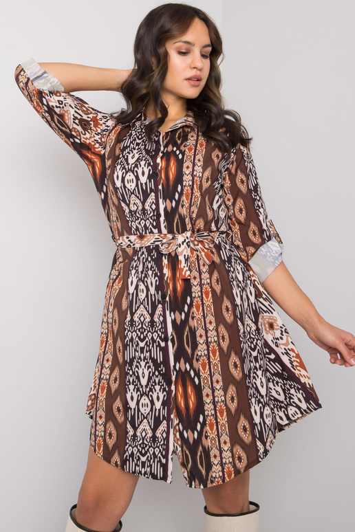 Juoda ir ruda suknelė su raštais... Juoda ir ruda suknelė su raštais...