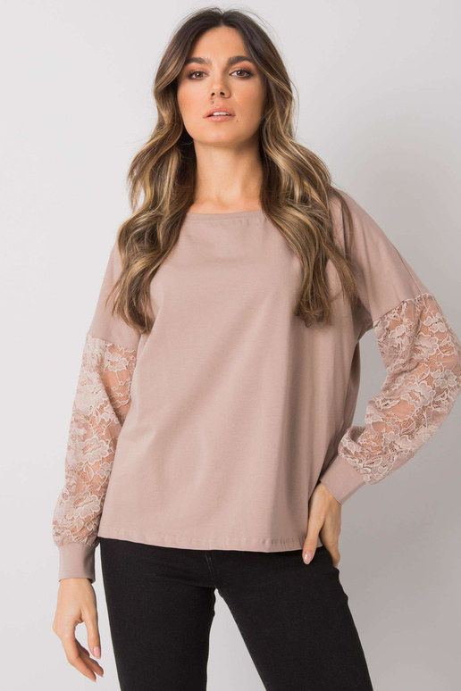 Tamsiai smėlio spalvos palaidinė su... Tamsiai smėlio spalvos palaidinė su...