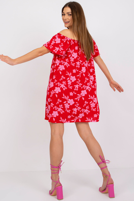 Raudona mini suknelė su gėlėmis Amaya... Raudona mini suknelė su gėlėmis Amaya...
