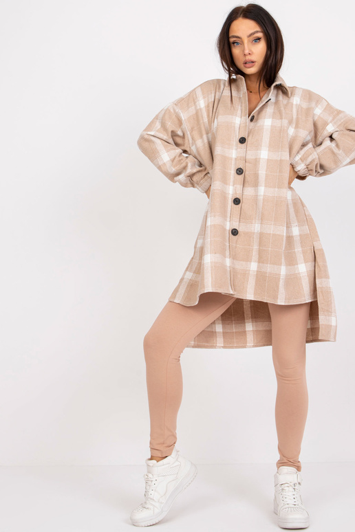 Suzanne smėlio spalvos ir balti ilgi...