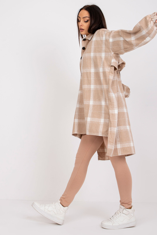 Suzanne smėlio spalvos ir balti ilgi...