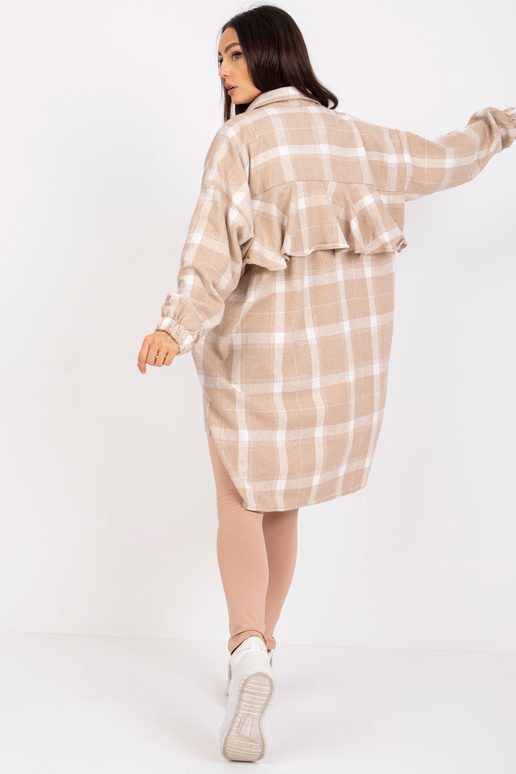 Suzanne smėlio spalvos ir balti ilgi...