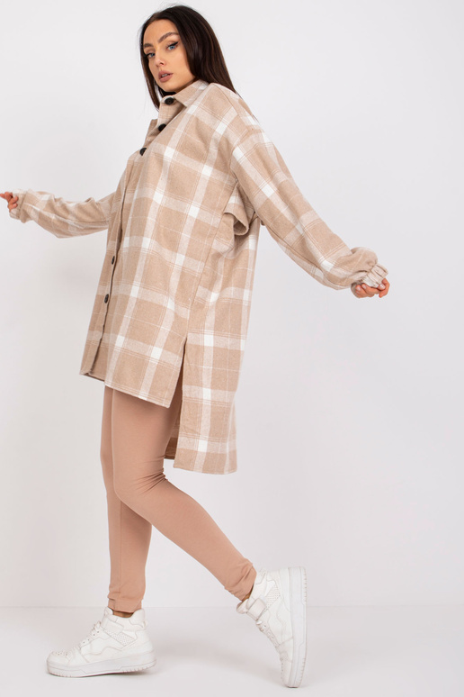 Suzanne smėlio spalvos ir balti ilgi...