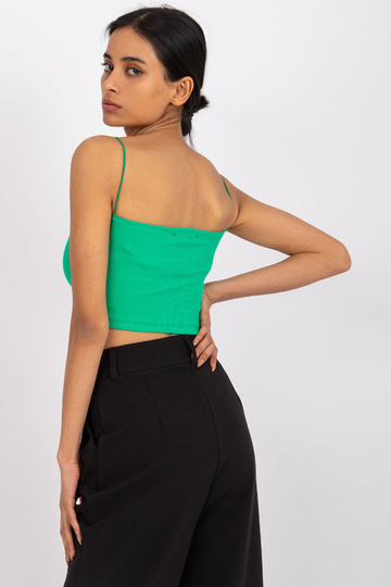 Žalias crop top su... 2