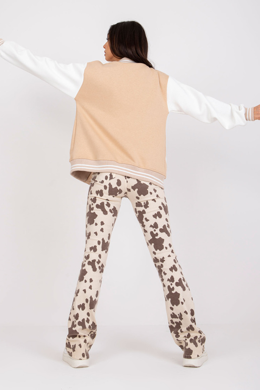 Smėlio spalvos bomber megztinis su... Smėlio spalvos bomber megztinis su...