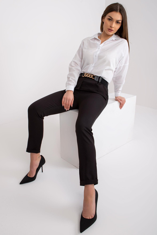 Juodos kelnės su dirželiu Seville