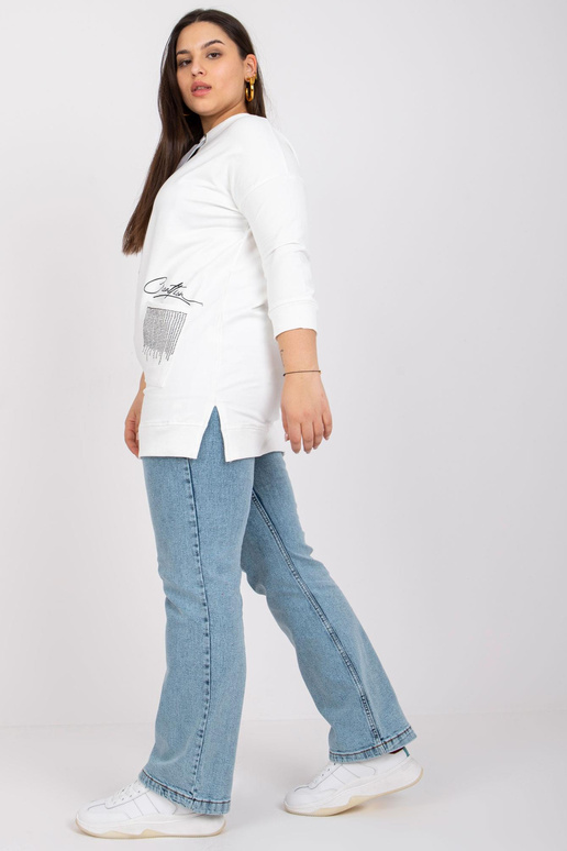 Ecru megztinių tunika plius dydžio... Ecru megztinių tunika plius dydžio...