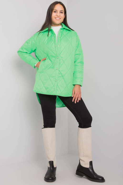 Zenya moteriška žalia dygsniuota striukė