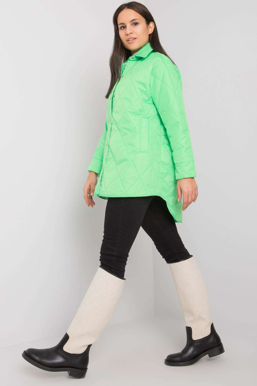 Zenya moteriška žalia dygsniuota striukė