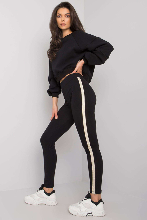 Juodi medvilniniai antblauzdžiai su...