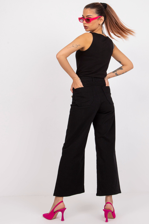 Juodos džinsinės kelnės su...