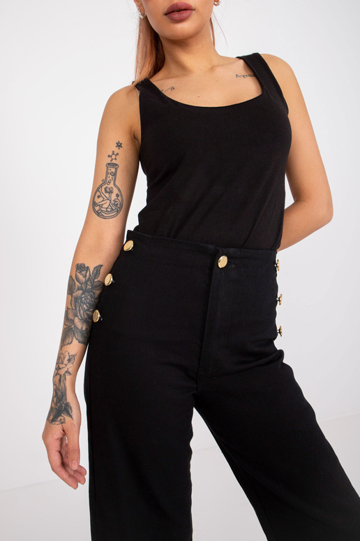 Juodos džinsinės kelnės su...