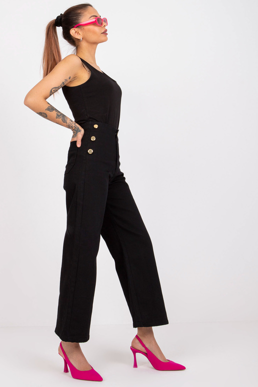 Juodos džinsinės kelnės su...