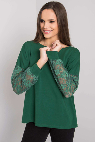 Tamsiai žalia palaidinė su... 2