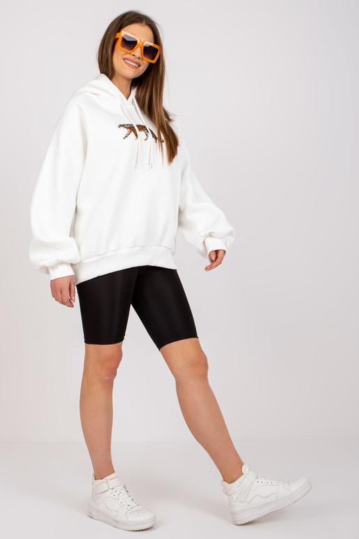 Ecru megztinis su gobtuvu Cotton Peggy Ecru megztinis su gobtuvu Cotton Peggy