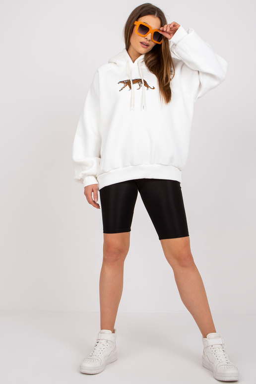 Ecru megztinis su gobtuvu Cotton Peggy Ecru megztinis su gobtuvu Cotton Peggy